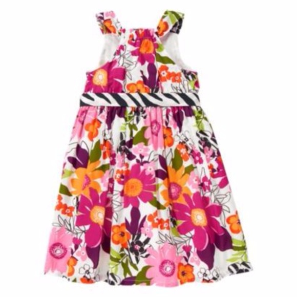 GYMBOREE Girl's Wild For Zebra Sundress sz 4 - Picture 3 of 8